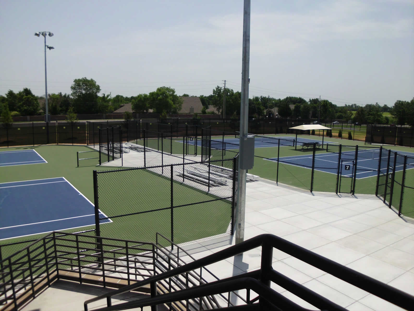 Union High School Tennis Courts Fence - Tulsa, Oklahoma