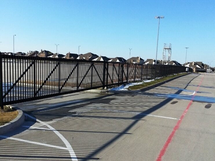 Ornamental fencing - Timber Creek High School - Keller, Texas