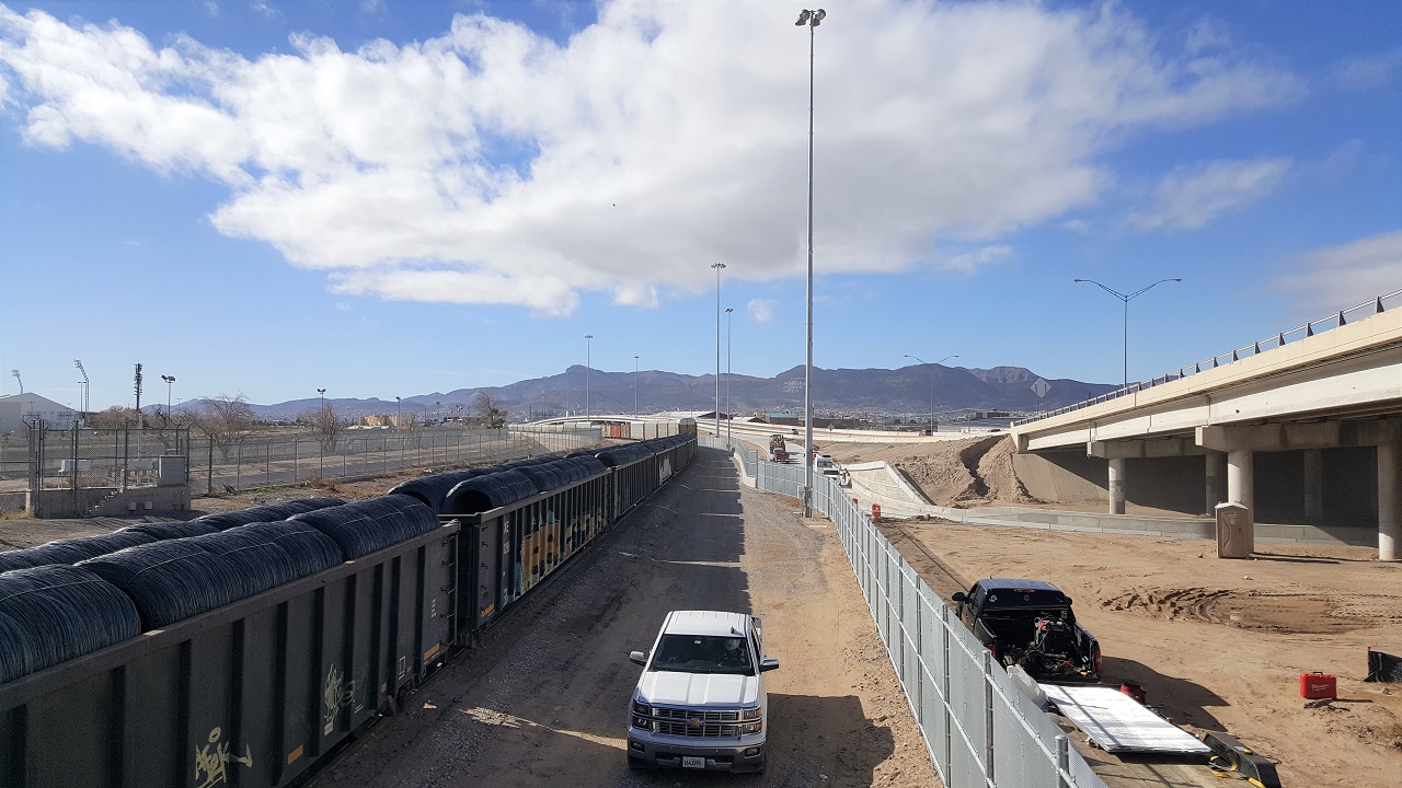 Industrial / High Security Fence -Expanded metal fence - Union Pacific Railroad - El Paso, Texas