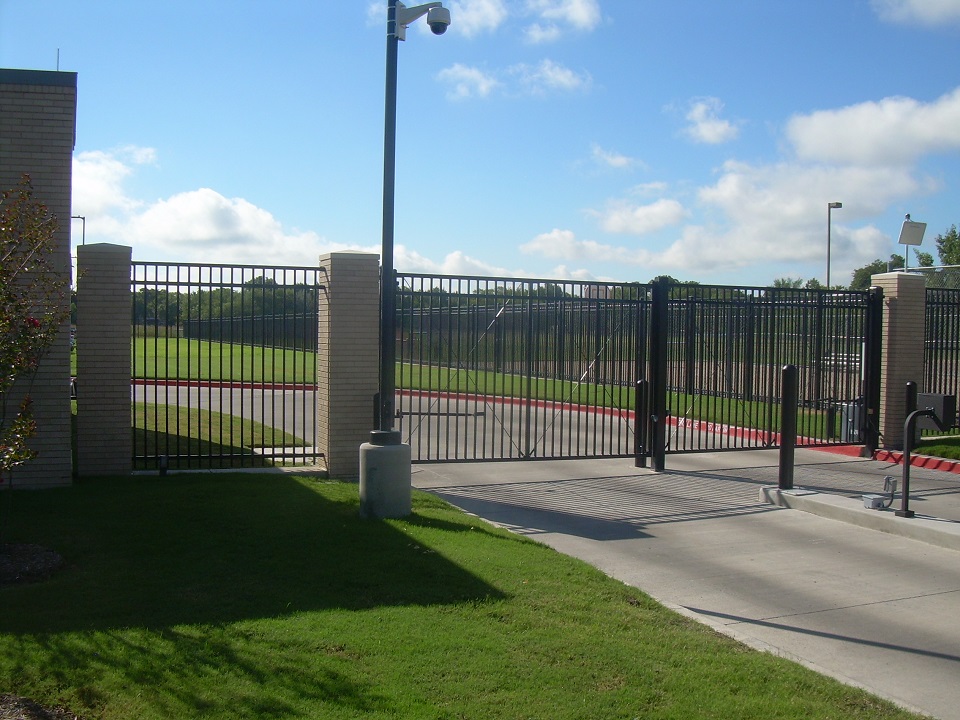 Commercial/Industrial iron fencing - Waxahachie Police  Department - Waxahachie, Texas