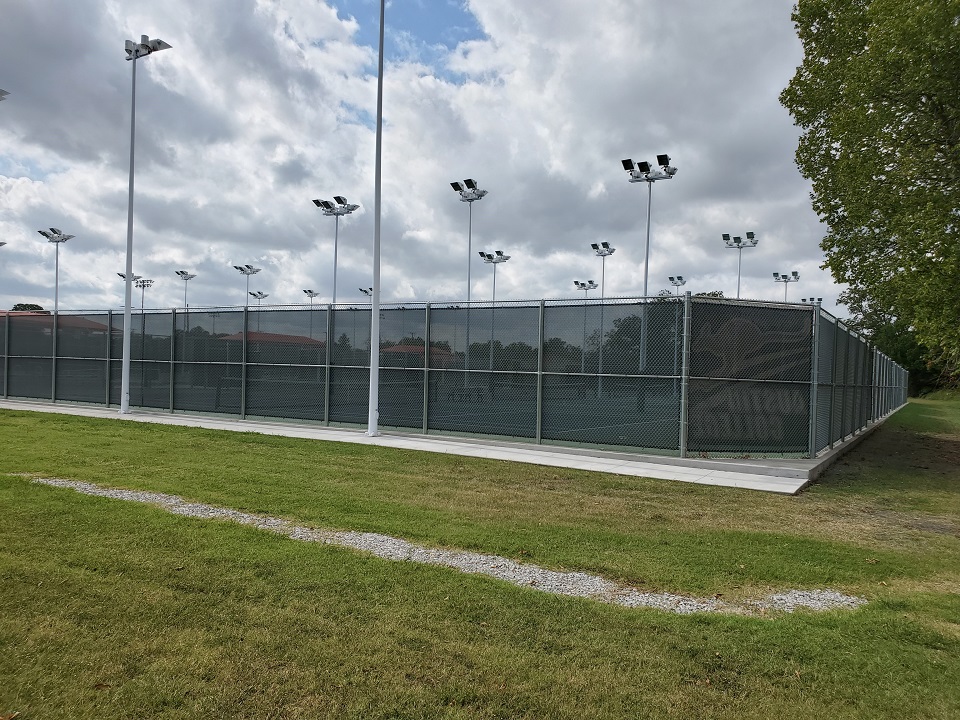 Commercial / Industrial Chain Link - galvanized chain link fencing - Austin College - Sherman, Texas