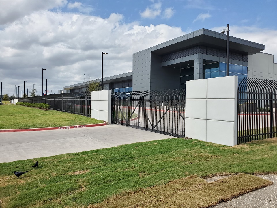 Ornamental Fencing - iron fencing - Stream Hyperscale DFW VII Data Center - Garland, Texas