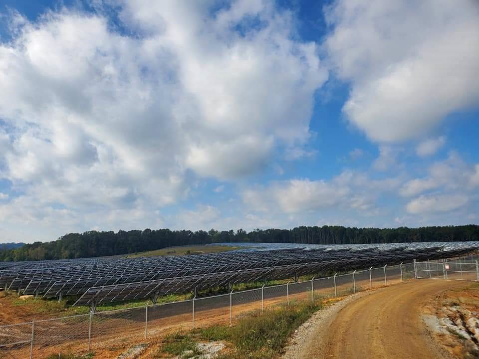 Commercial Fencing - Galvanized chain link - West Plains Solar Farm - West Plains, Missouri