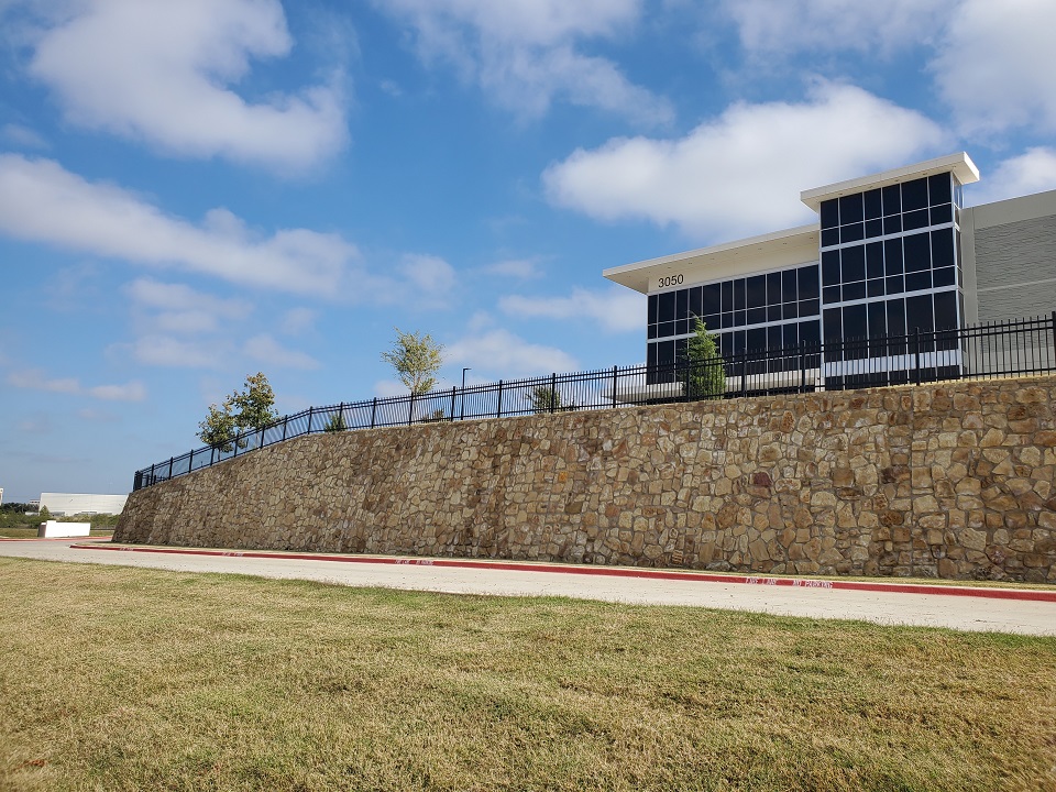Ornamental Fence - 4' tall black ornamental iron - DFW Park 161 - Dallas, Texas