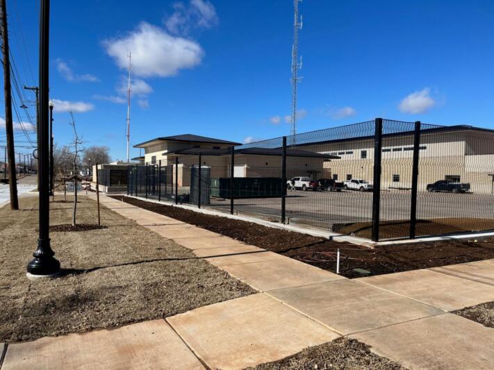Security Fence - Ponca City Public Safety Center - Ponca City, Oklahoma