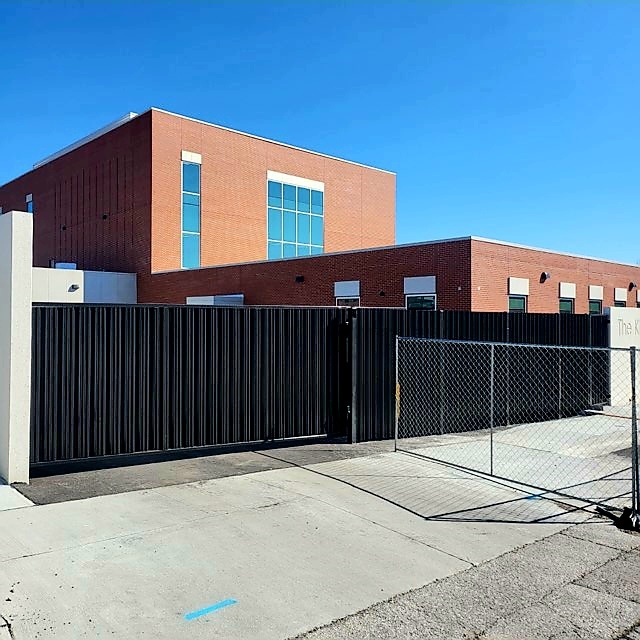 Louvered Security Steel Fence - Callaway Justice Center - Fulton, Missouri