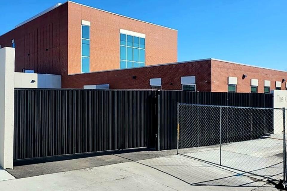 Louvered Security Steel Fence - Callaway Justice Center - Fulton, Missouri