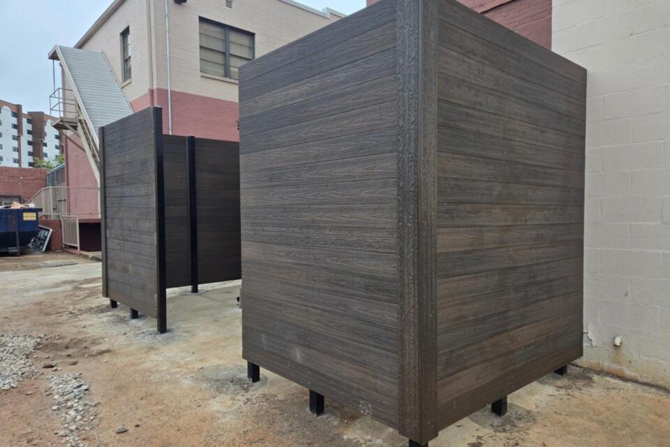 Composite fencing - NewTechWood - Lakeland Behavioral - Springfield, Missouri