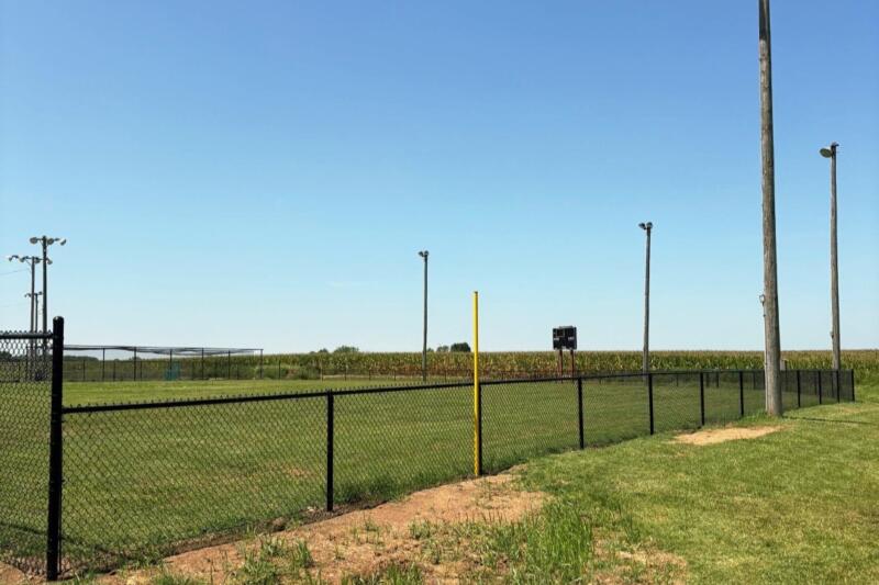 Liberal Baseball Field - Liberal, Missouri - black vinyl chain link fencing
