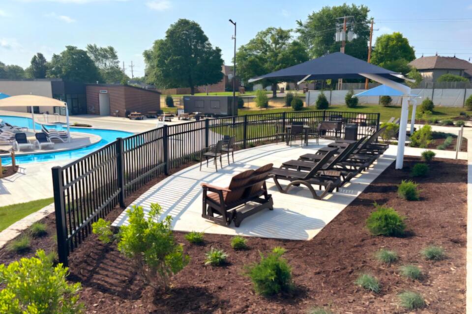 Black ornamental steel fence - Republic, Aquatics - Republic, Missouri
