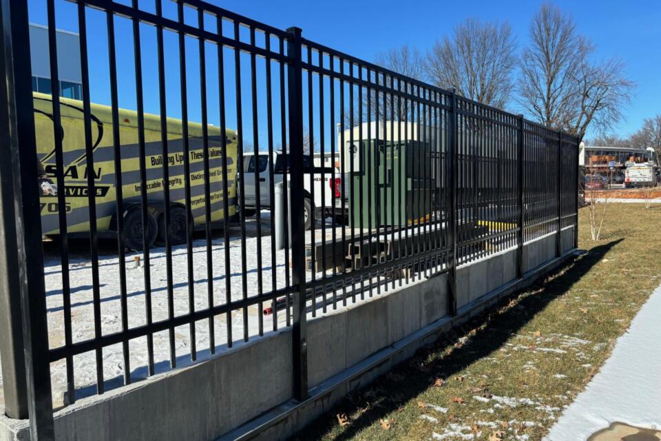 Ornamental steel fence - Telcomm Credit Union Operations Center - Springfield, Missouri
